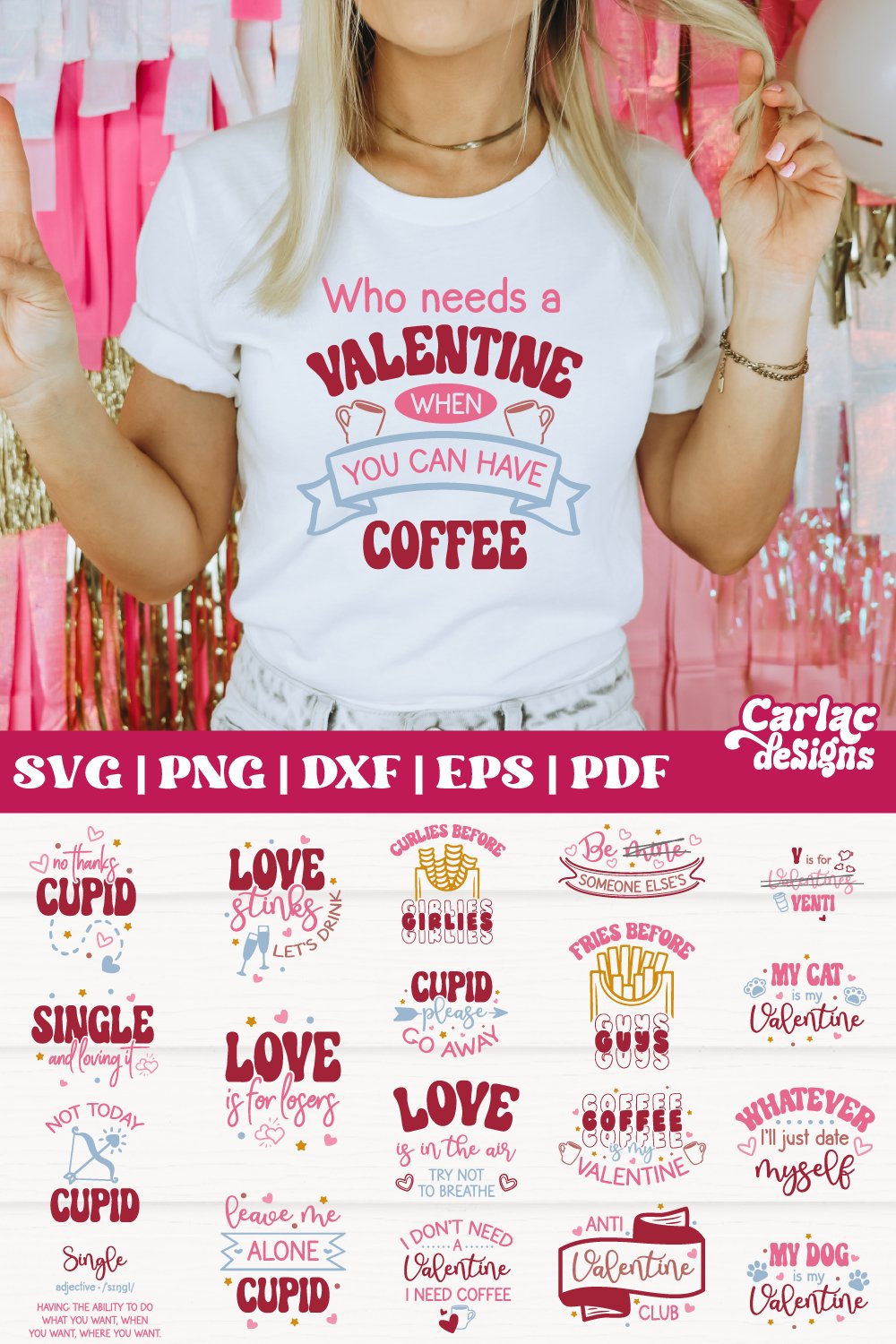 Funny Valentines Day SVG Bundle | Anti Valentine's Day SVG
