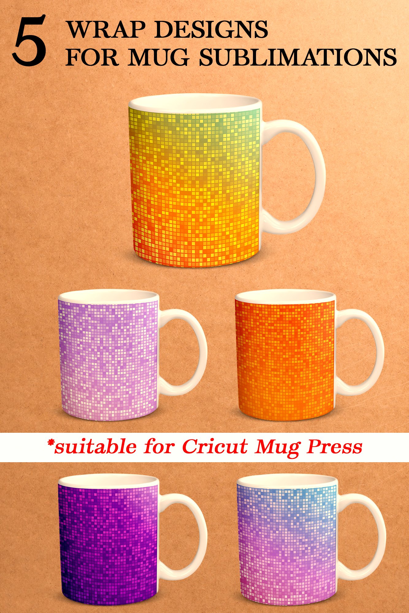 Wrap Designs for Mug Sublimation. Coffee Mug (1345704)