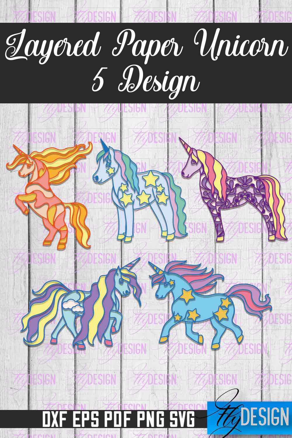 Unicorn layered paper cut|Unicorn Flower Paper Cut | Unicorn