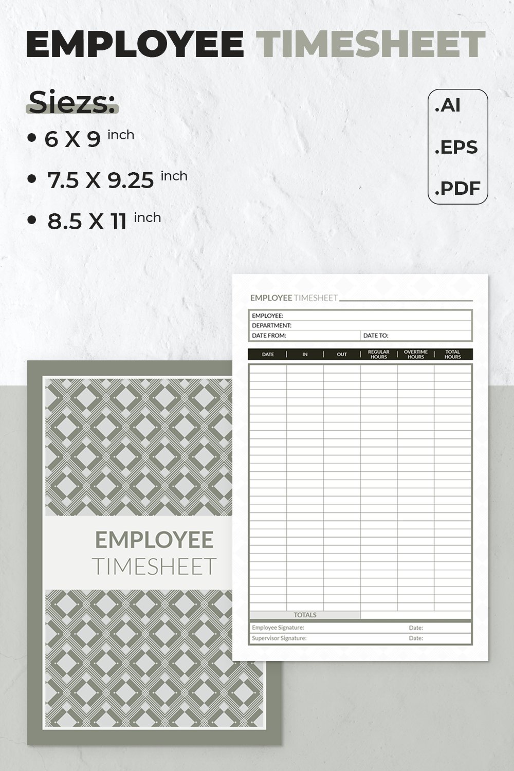 Employee Timesheet | Printable Template