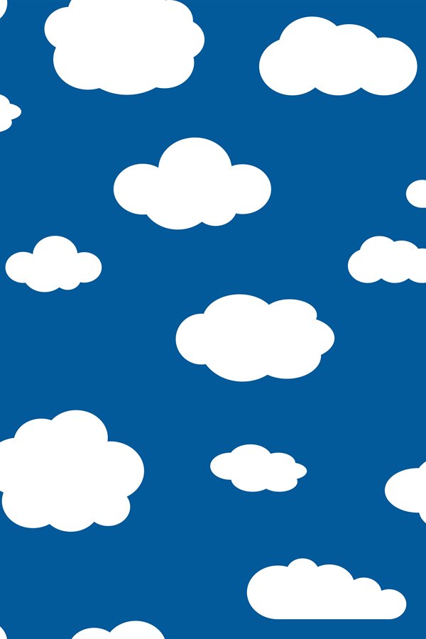 Blue sky and white clouds seamless pattern (788340)
