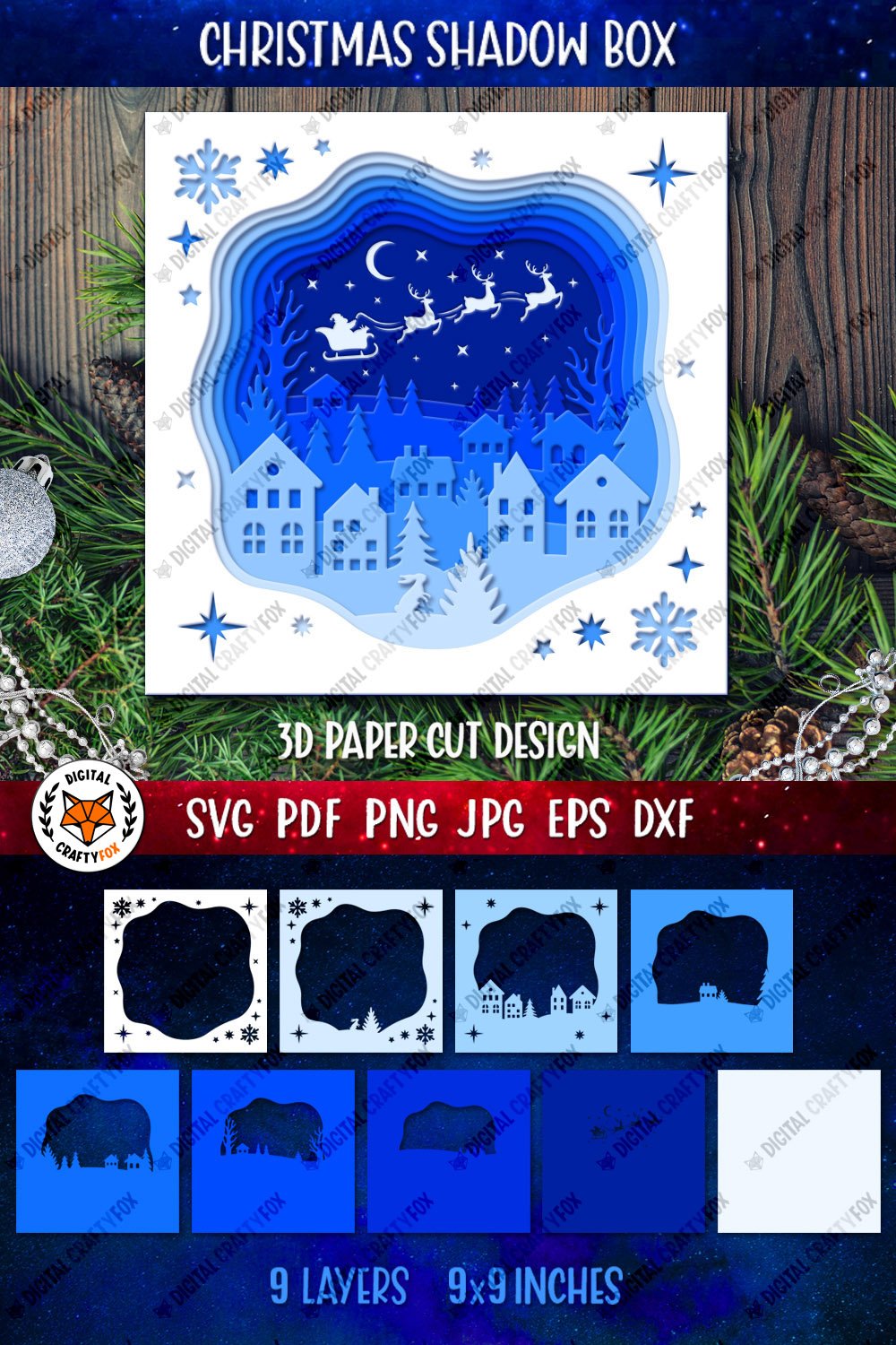 christmas-3d-layered-shadow-box-christmas-light-box-svg