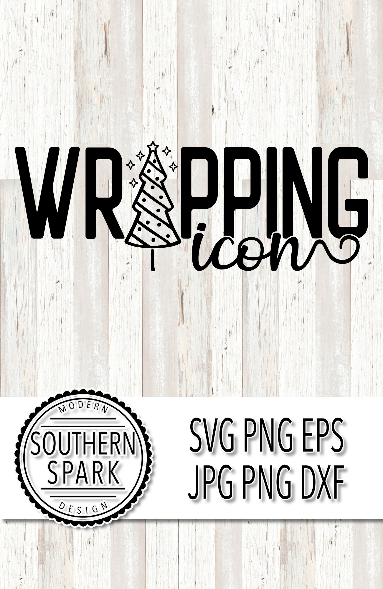 Christams Wrapping Icon Christams Tree SVG PNG EPS PDF JPG