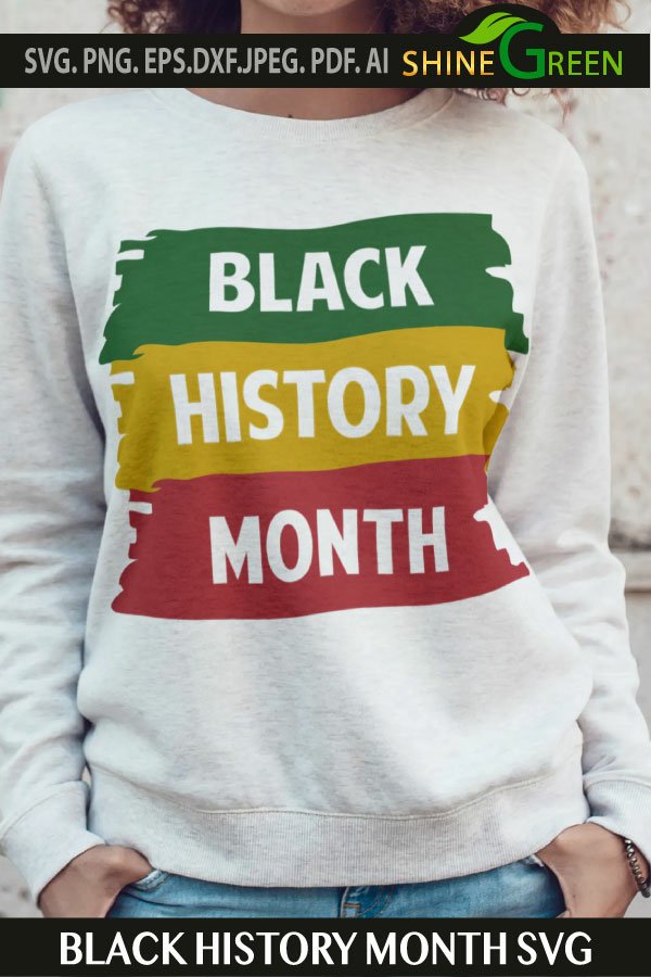 Black History Month SVG Cut File, PNG for Sublimation