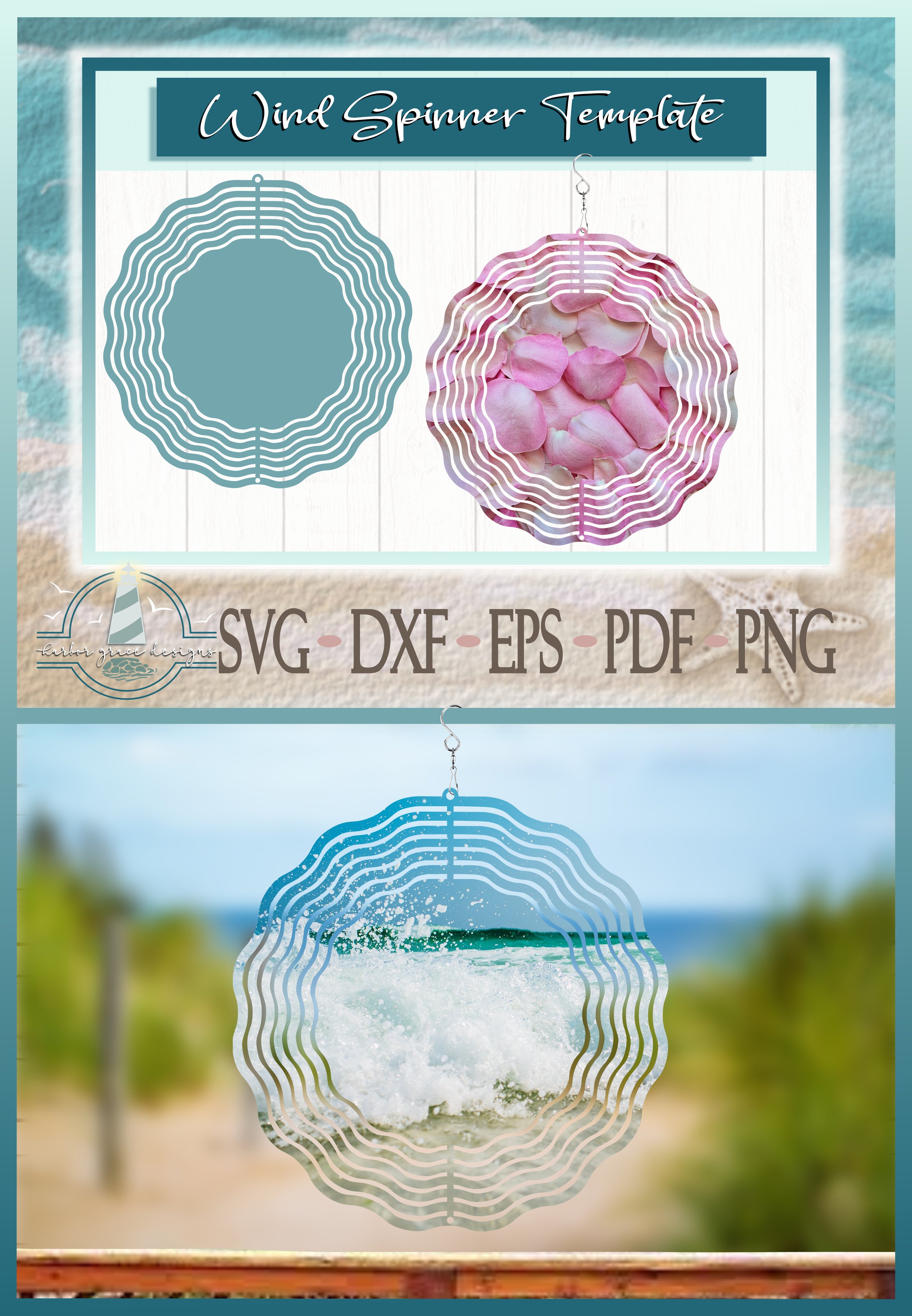 Wind Spinner Template SVG Files
