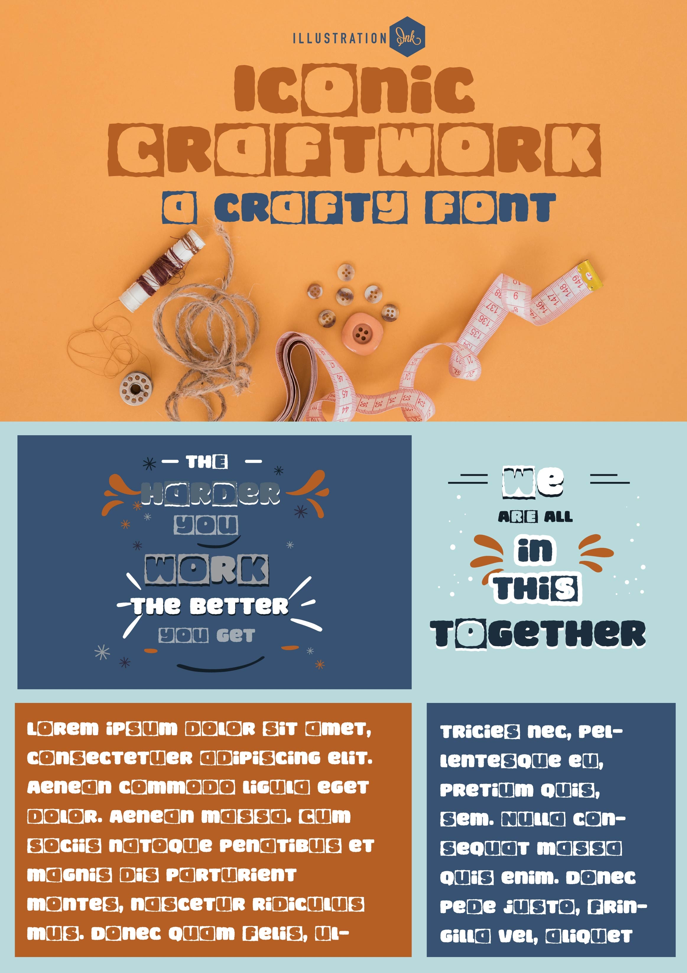 Hand-crafted font perfect for teachers and crafters