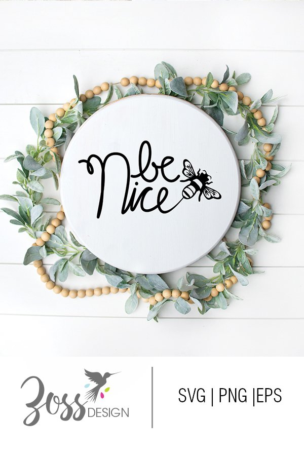 Be Nice svg graphic file, png, eps