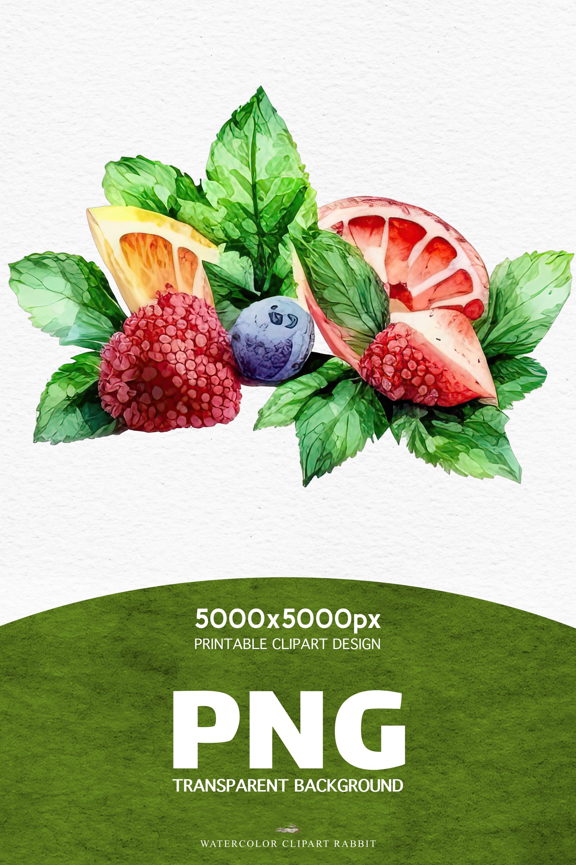 Cold Summer Cocktails Drinks Lemon Berries Clipart PNG image