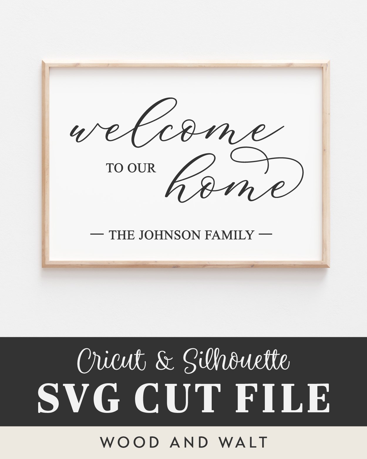 Welcome To Our Home SVG | Family Last Name SVG