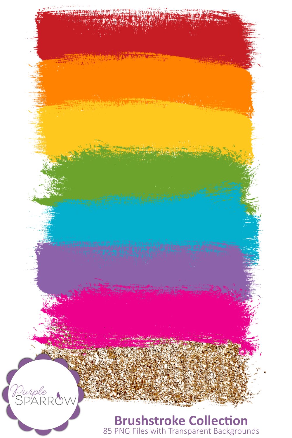 Brushstroke Collection | 85 PNG Files