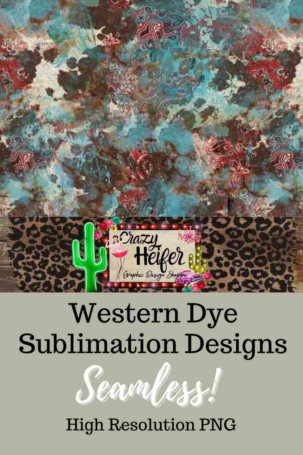 Seamless Pattern Cowhide Turquoise fabric and dye (1505052)