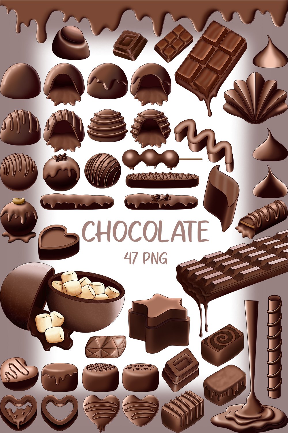 Chocolate PNG | Valentine Day | Dessert | Sweets Clip Art