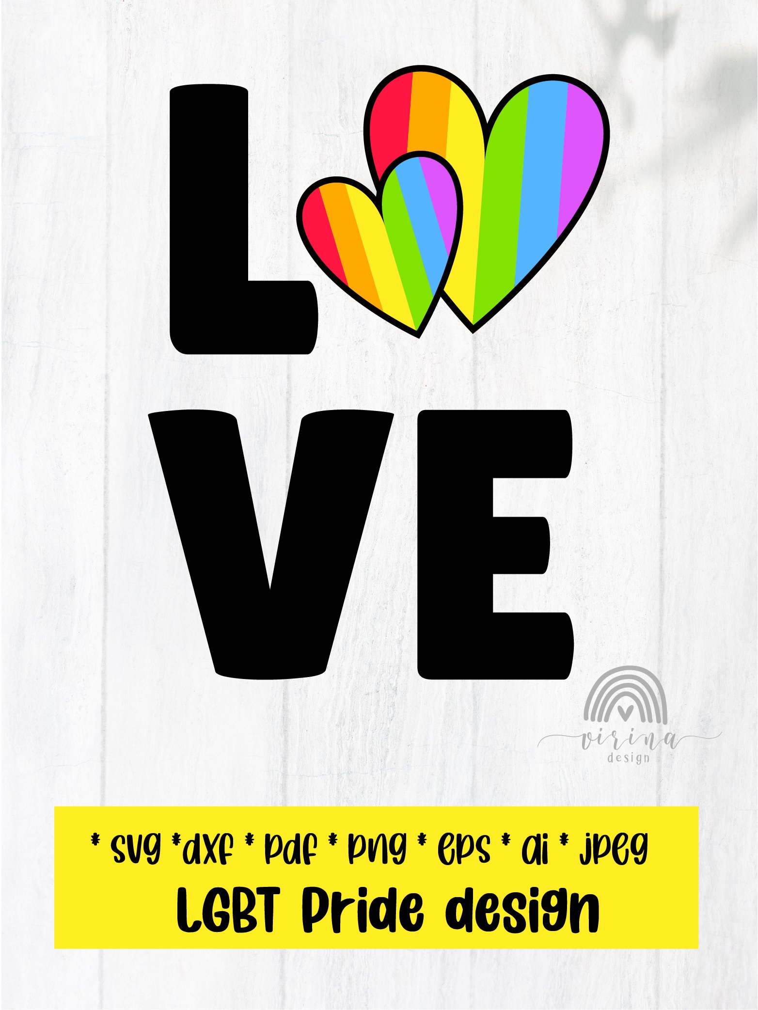 Pride Svg. LGBTQ Svg Bundle. Gay Svg. Love is Love Svg
