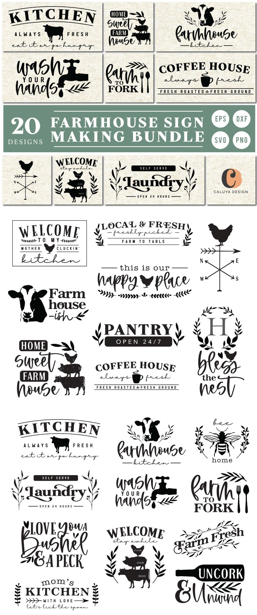 ULTIMATE Farmhouse Sign Making SVG Bundle (876697)