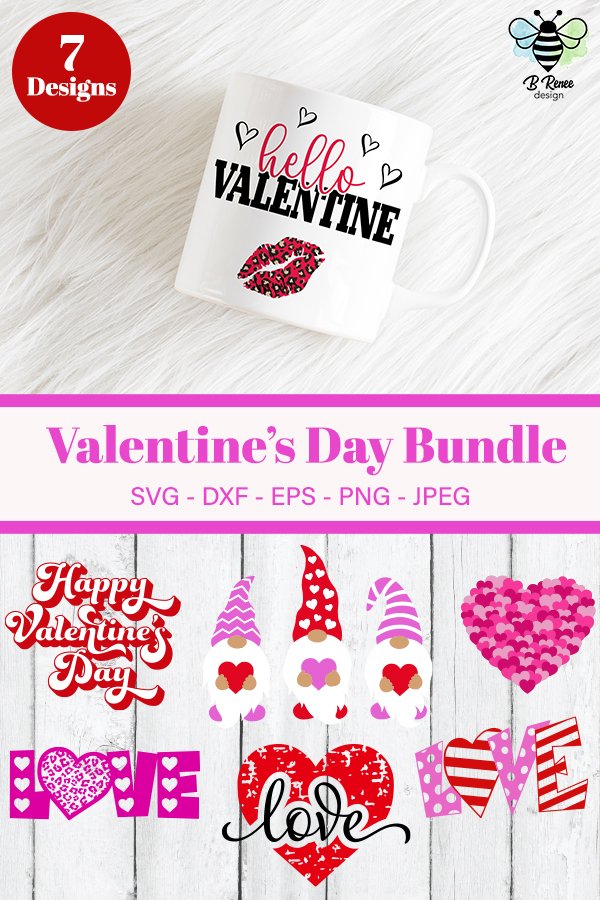 Valentine's Day SVG Bundle | Cut Files and Sublimation
