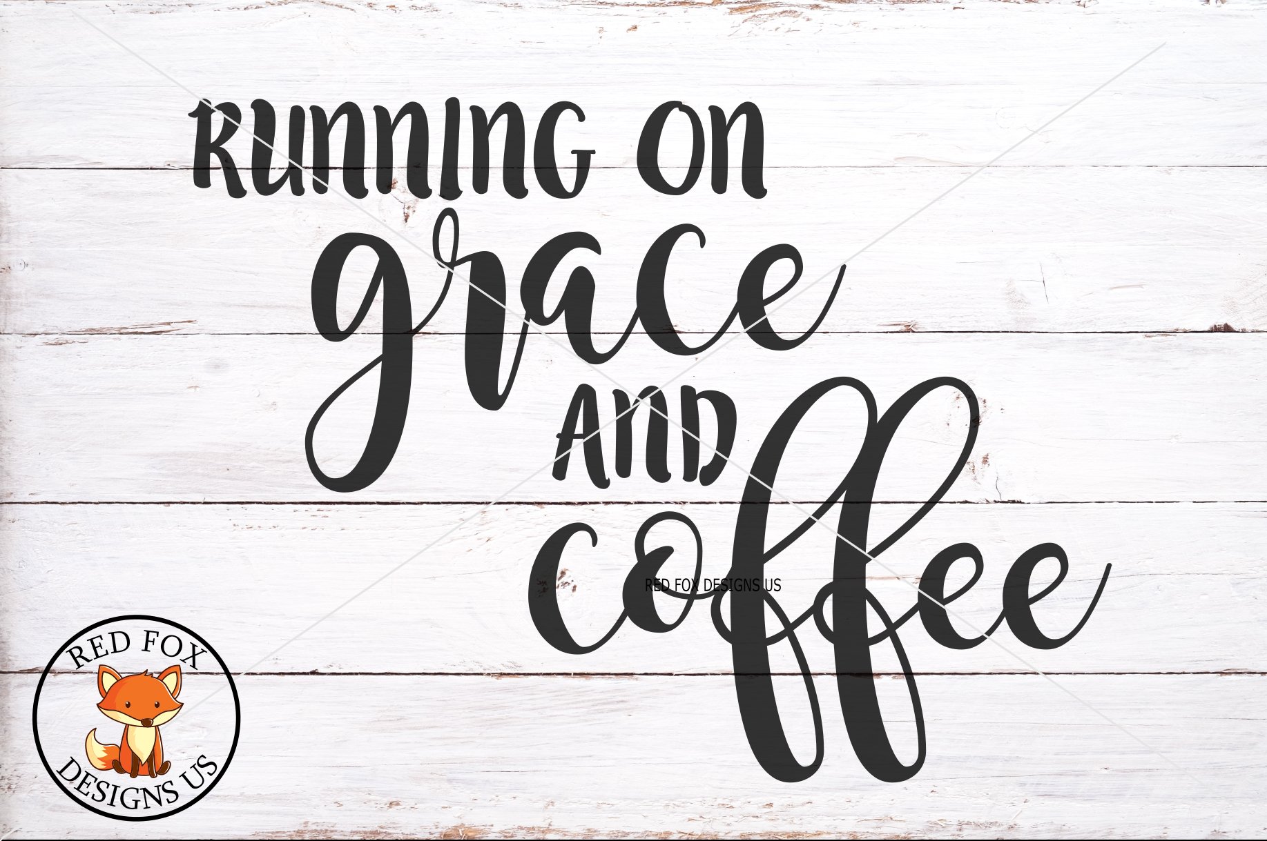 Running On Grace and Coffee Svg Png Dxf, Scripture SVG File