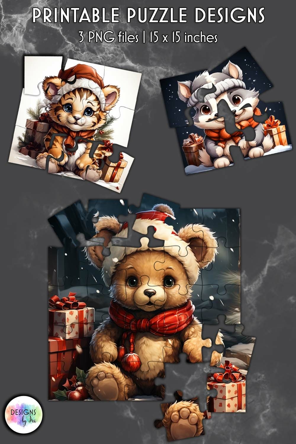 Christmas Puzzles for Kids | Printable Puzzle Designs