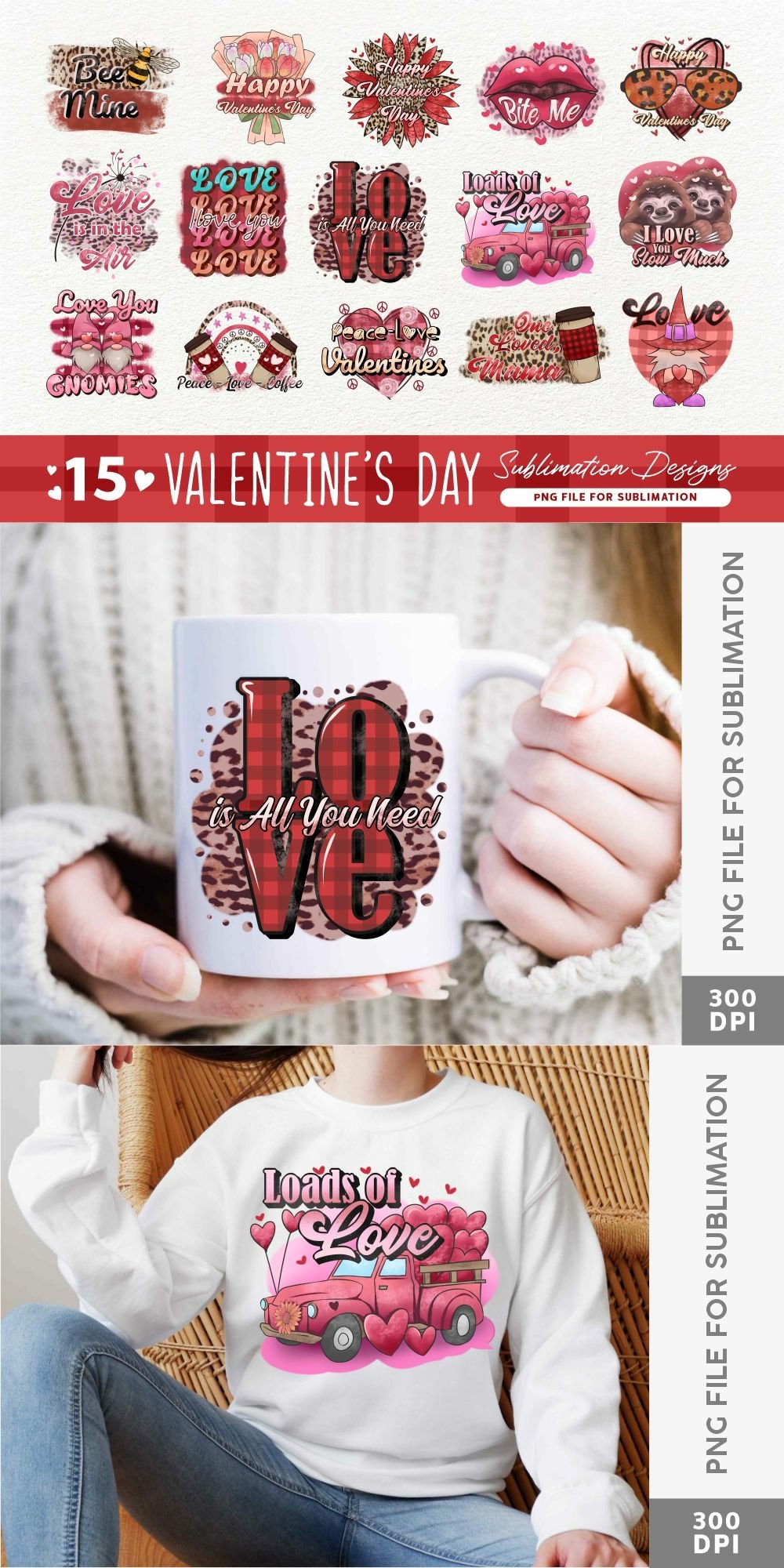 Valentines Day Sublimation PNG, Funny Valentine Quotes