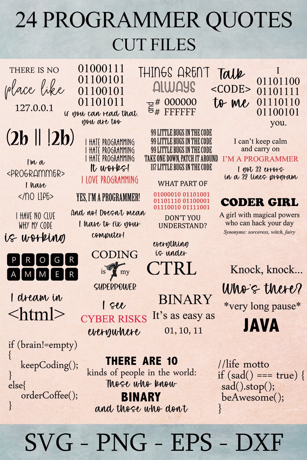 Programmer Svg Bundle, Software Engineer Svg Quotes