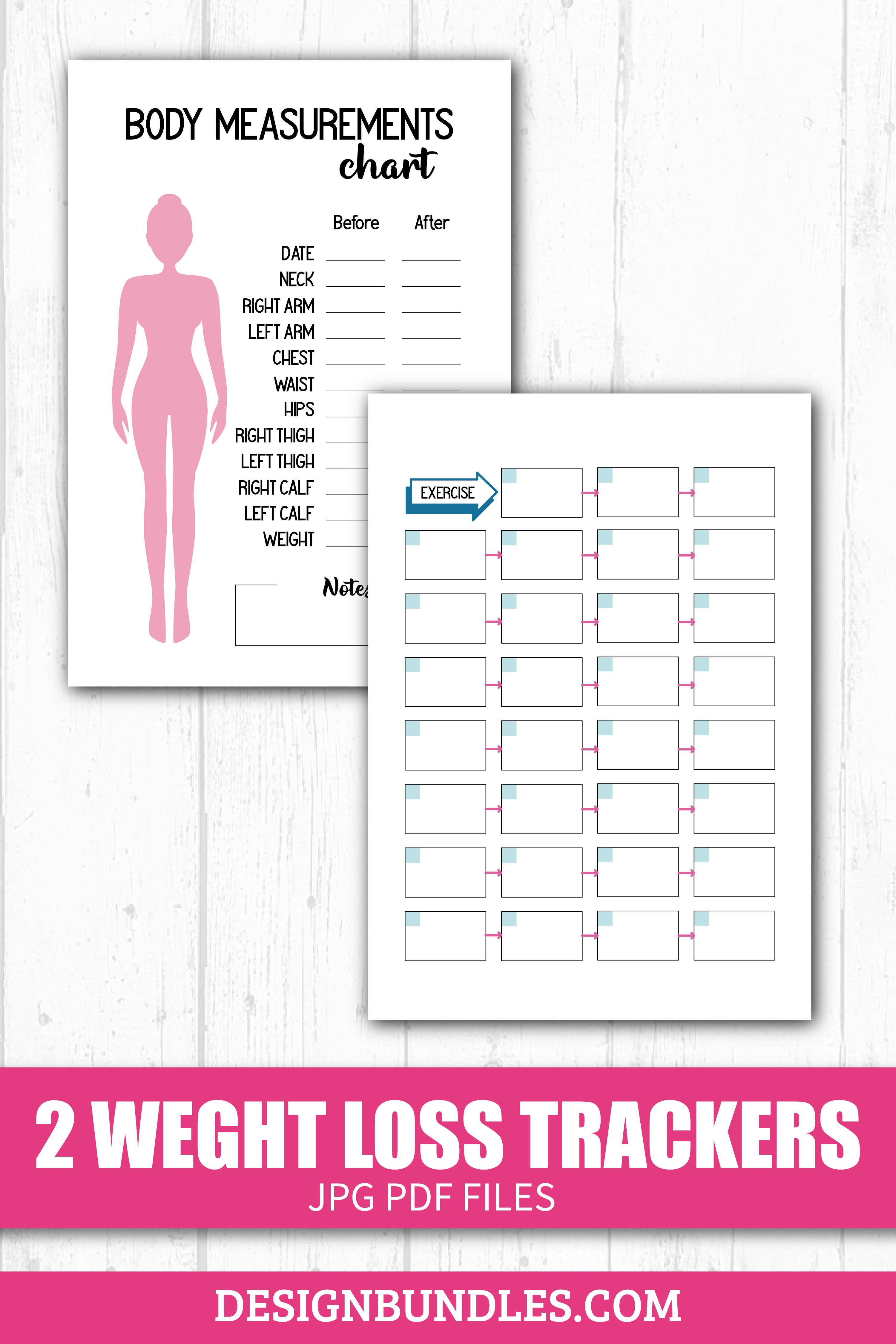 2 Fitness, workouts, weight loss, meal planners A4 (1473981)