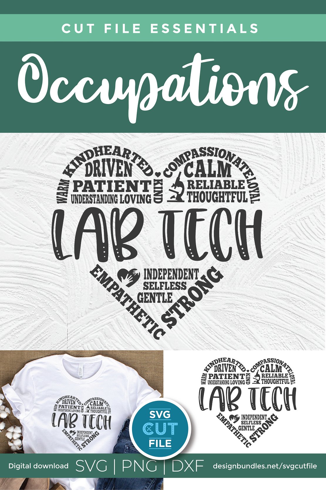 Lab tech svg with subway art heart