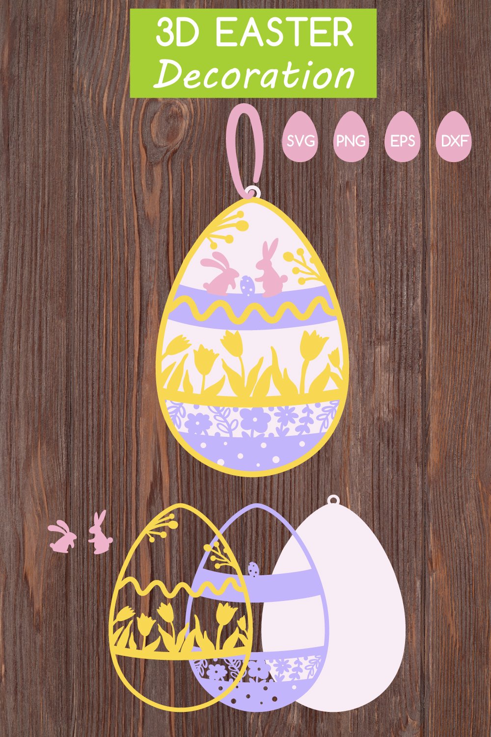 3D Easter Egg Svg | Easter Paper Cut | Layered svg | Easter