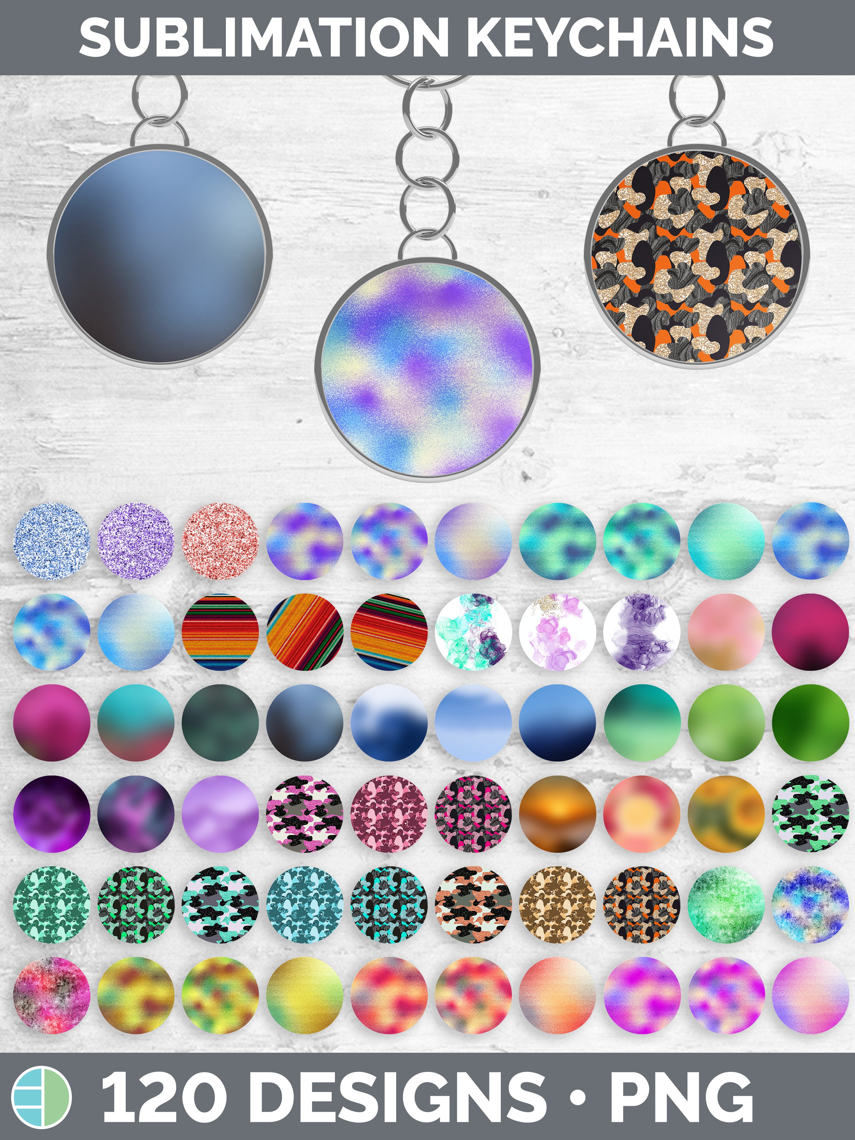 Keychain Sublimation Designs | Keyring Mega Bundle