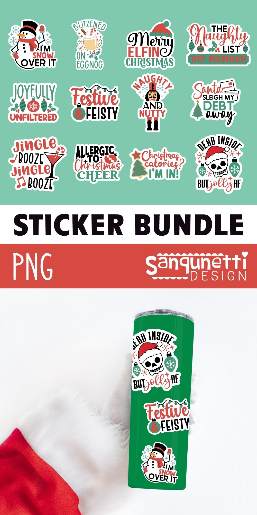 Funny Christmas stickers