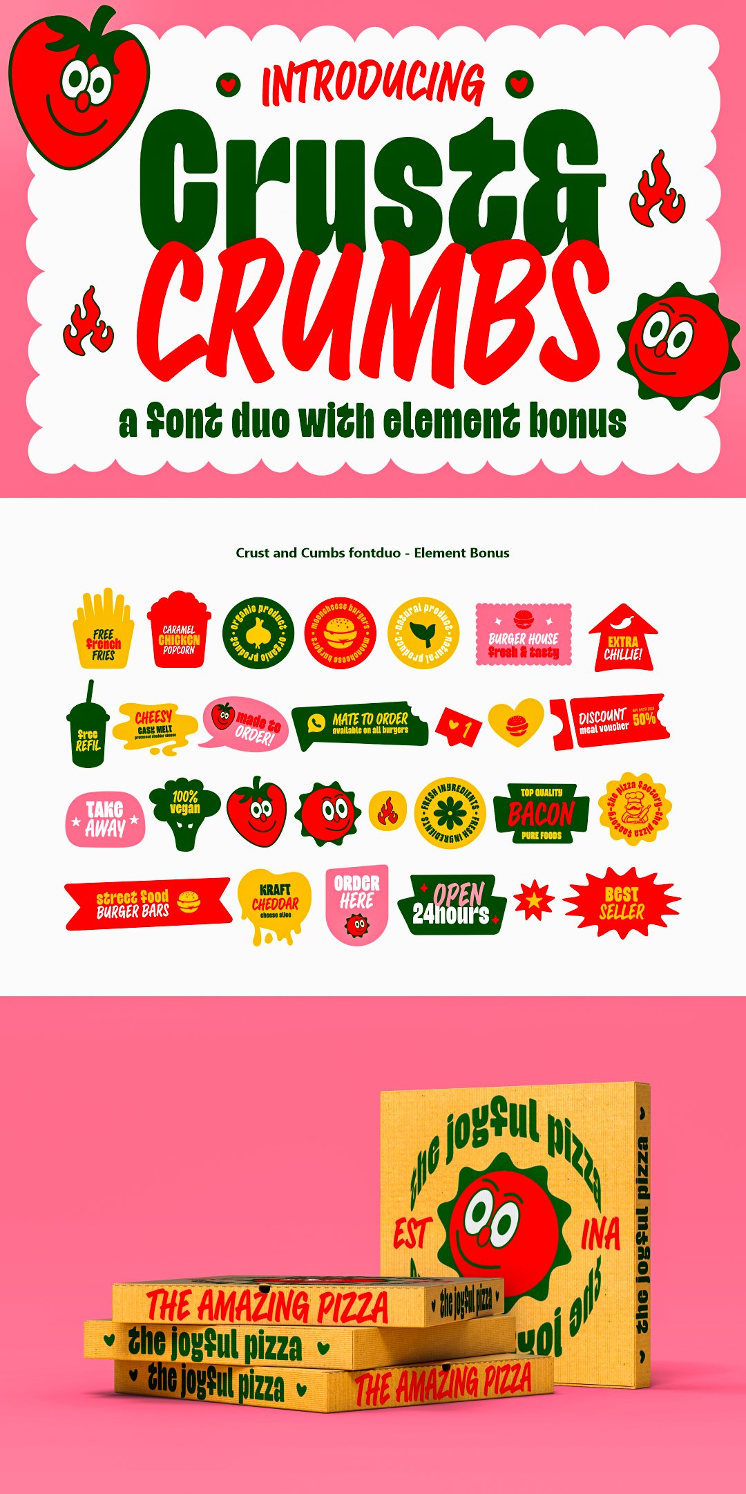Crust and Crumbs Foodie Font Duo