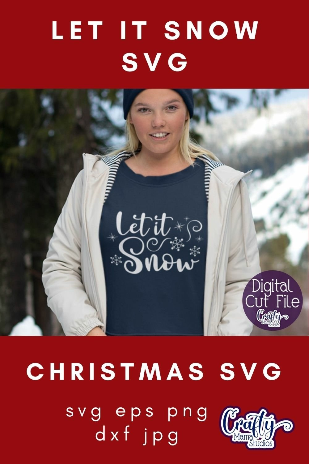 Let It Snow Winter Svg Design For Shirts