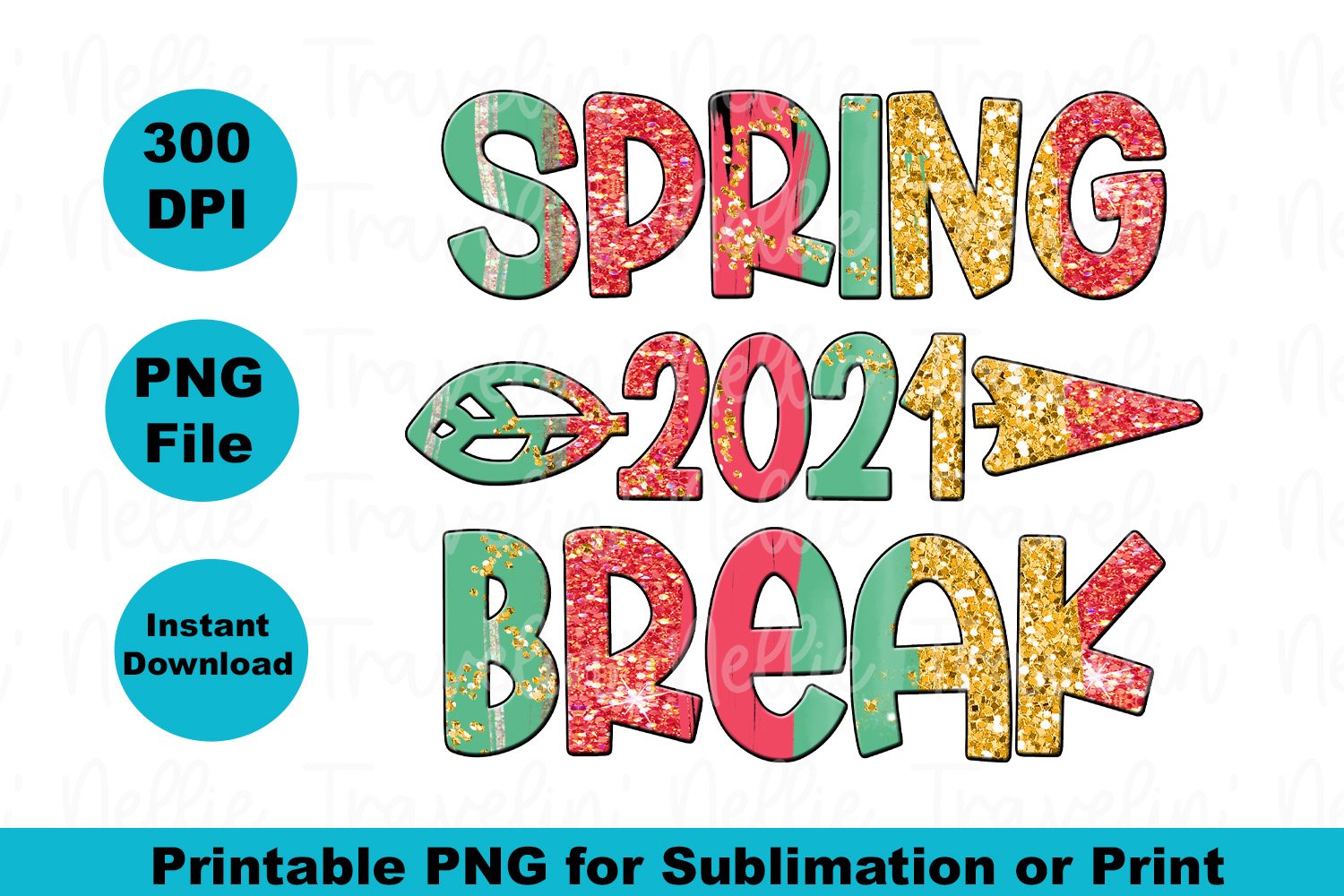 Spring Break 2021 Sublimation Transfer Image (1248968) Sublimation