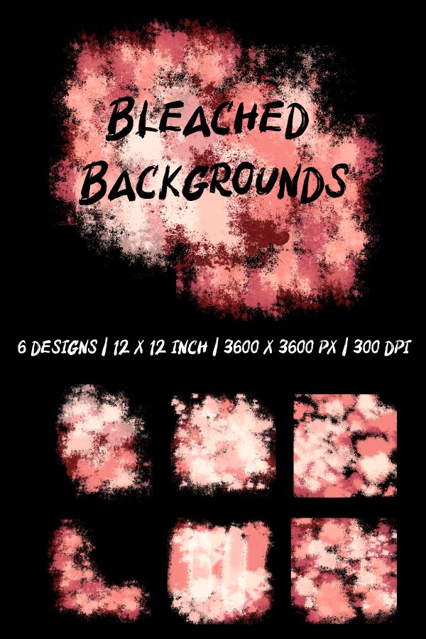 Bleach Effect, Bleach Sublimation Backgrounds, Digital Paper