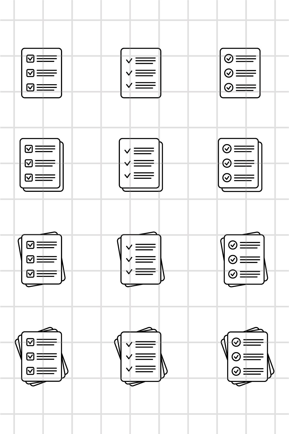 Checklist vector icon. Document icon, business illustration