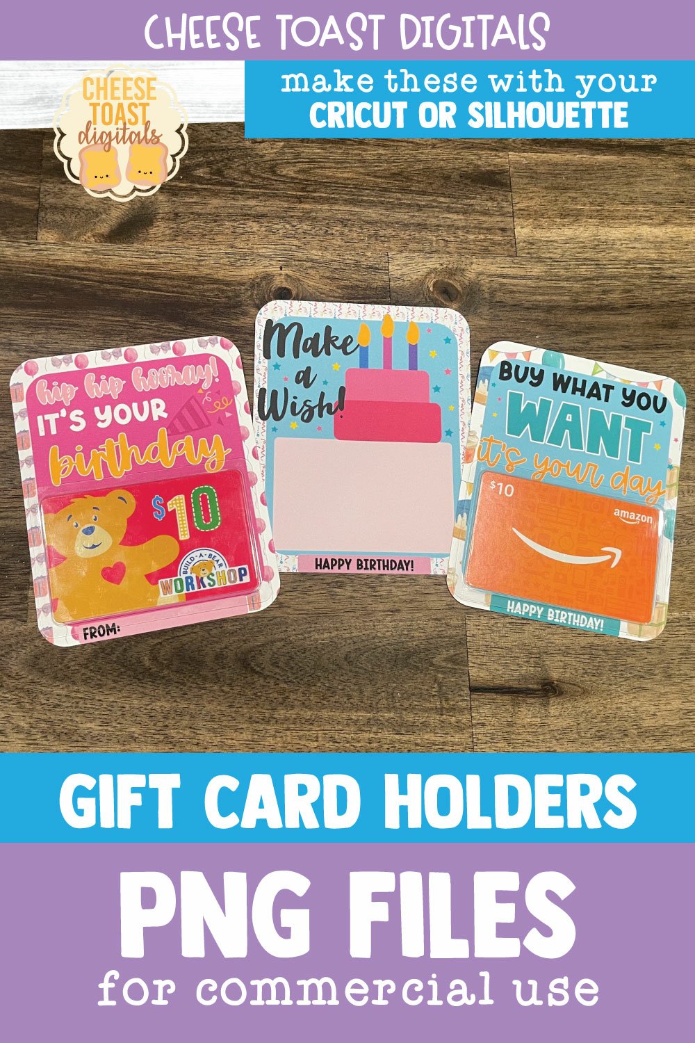 Birthday Gift Card Holder PNG Designs | Printable Money Card