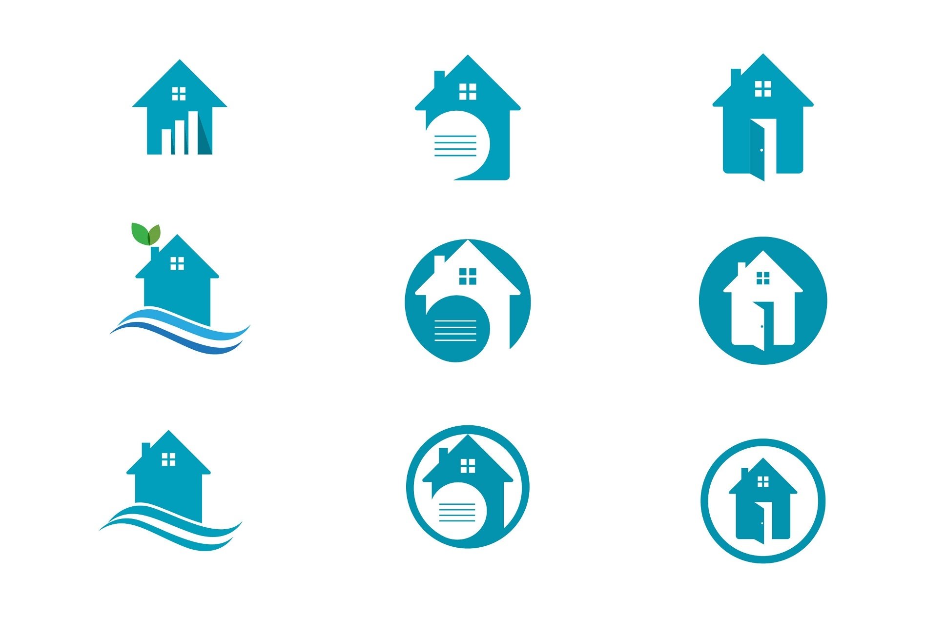 Home logo and symbol vector