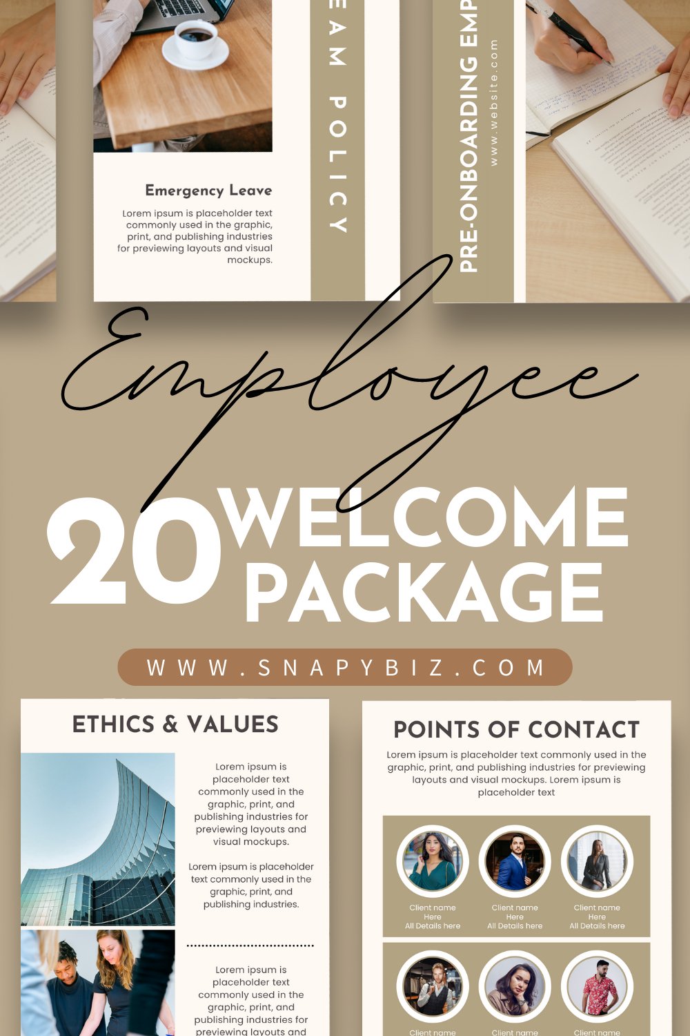 Employee Onboarding Canva Template | Employee Handbook