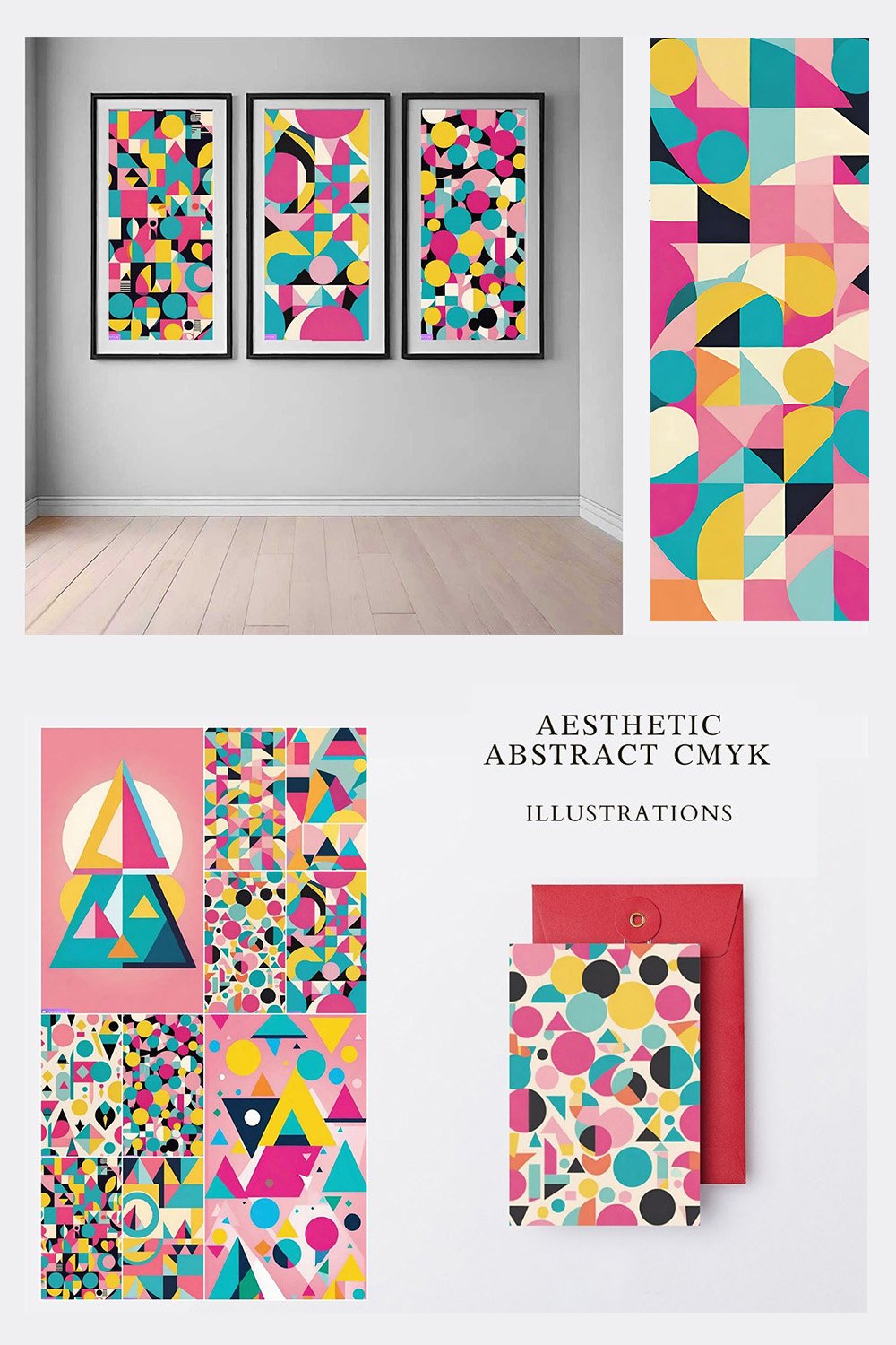 Abstract Cmyk Illustrations - 15 Designs AI-Generated