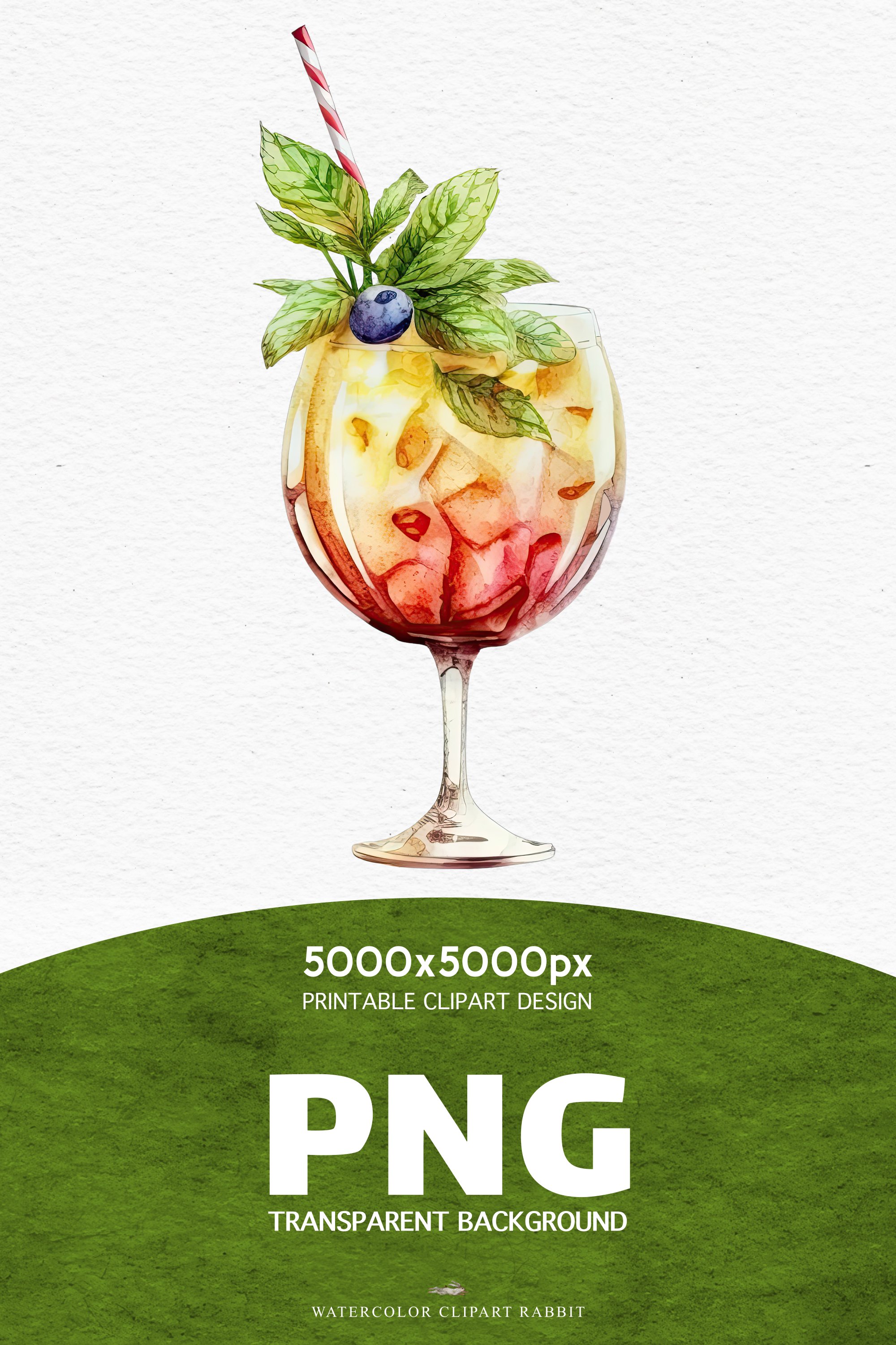 Cold Summer Cocktails Drinks Lemon Berries Clipart PNG image