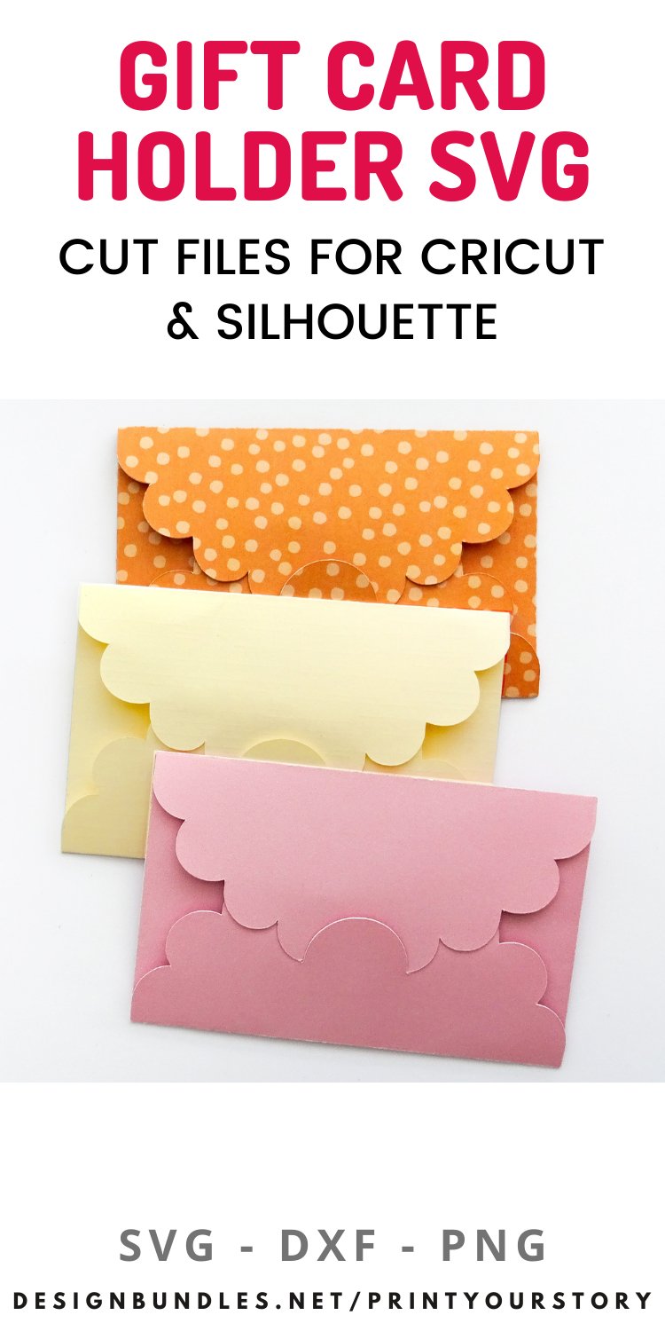 Gift Card Holder SVG Template, Gift Envelope SVG file