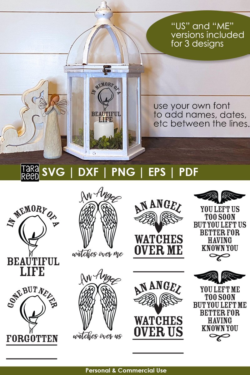 Download Loving Memory Lantern Designs - SVG and Cut Files (724124 ...