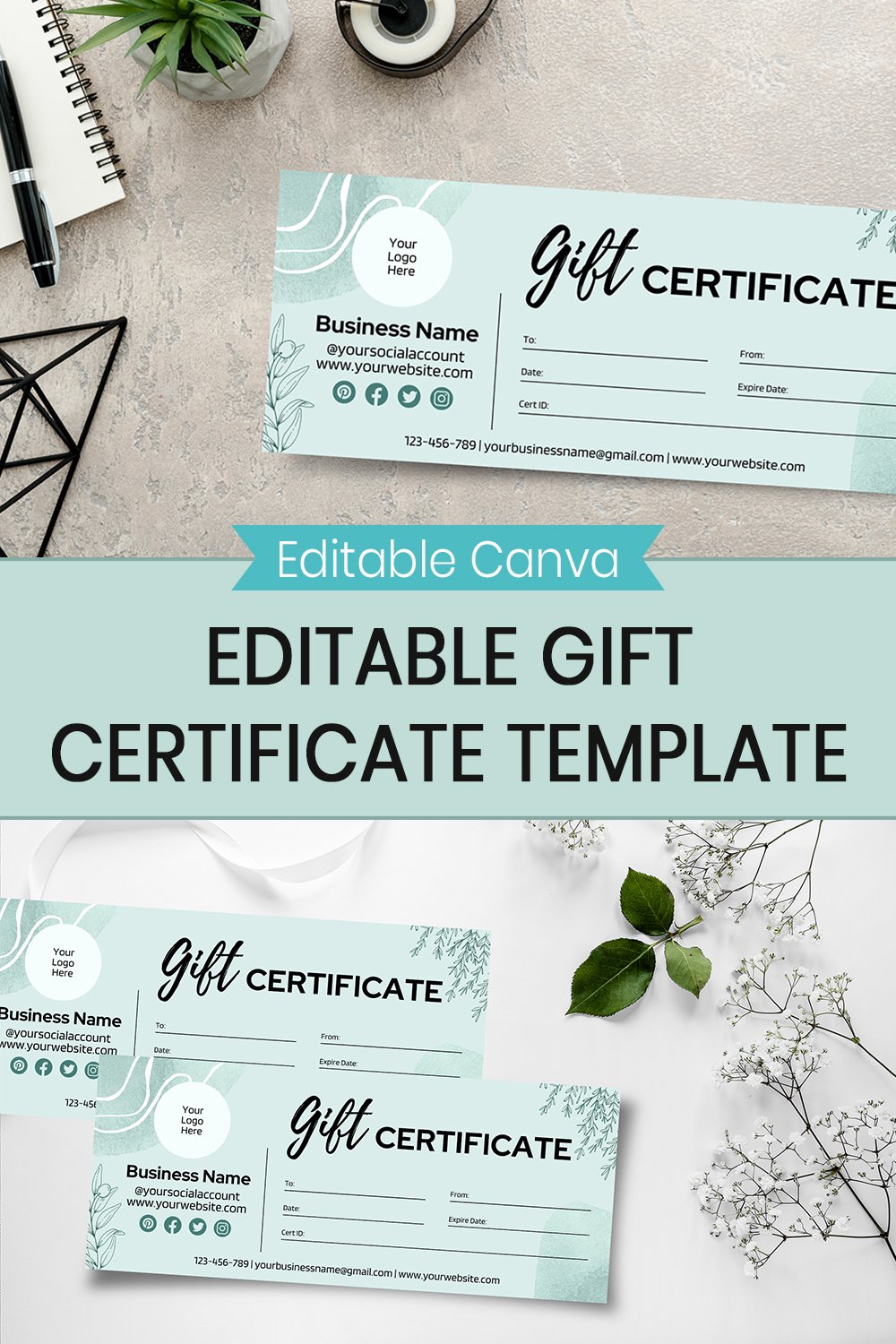 Editable Gift Certificate Template Editable Gift Certificate Template