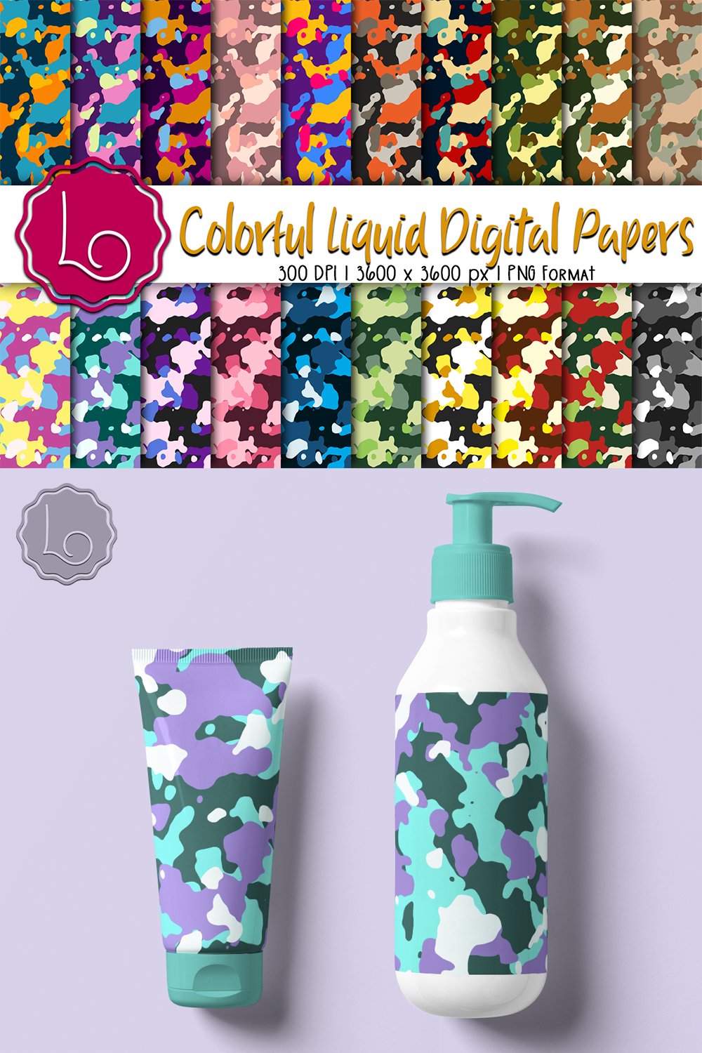 Colorful Liquid Digital Papers