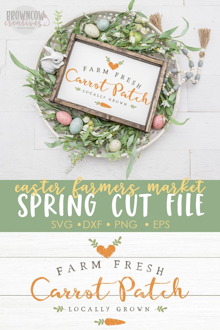 Carrot Patch Easter/Spring Farmhouse SVG | Cut File