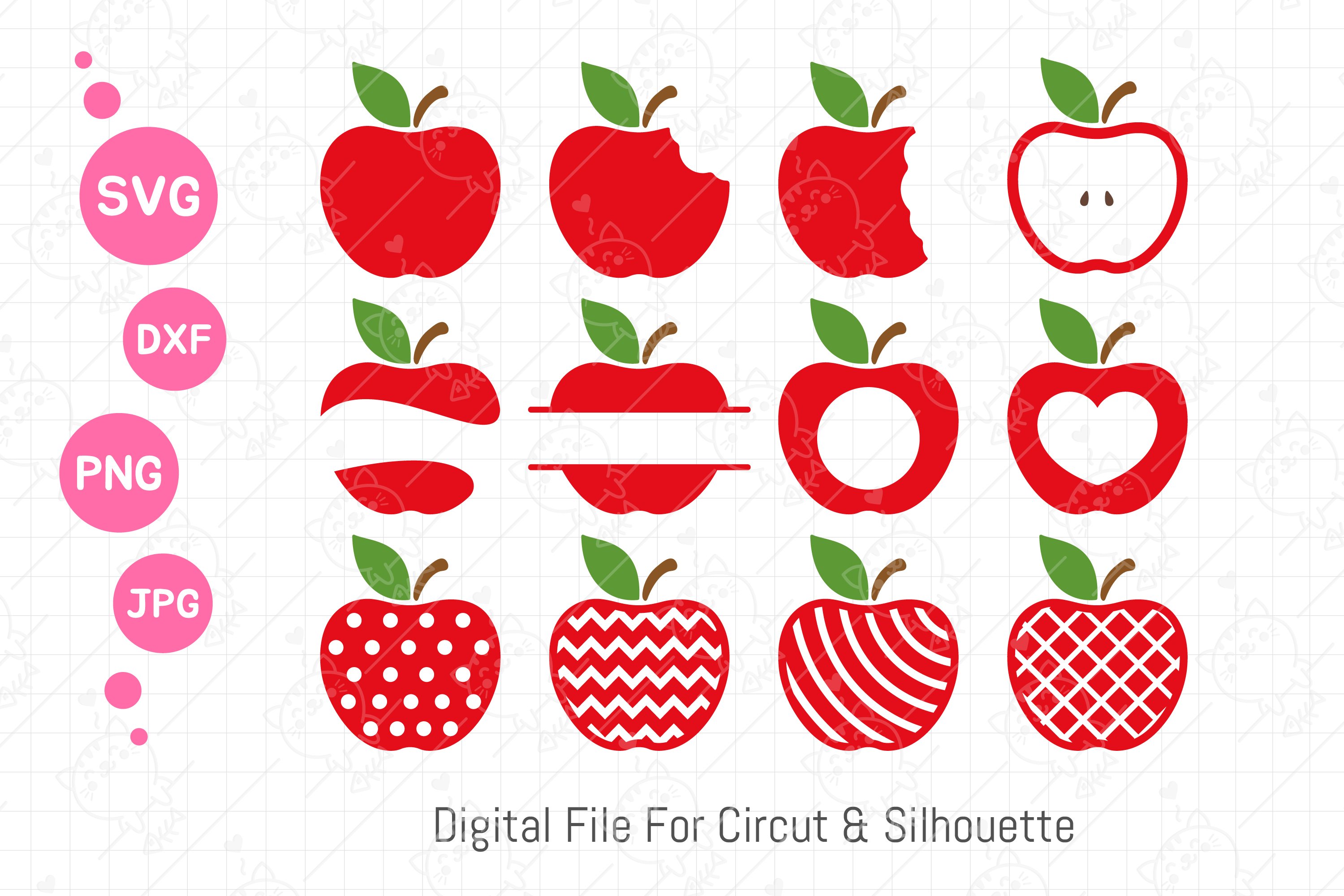 Apple Svg Gift for Teacher cut file Back to school svg