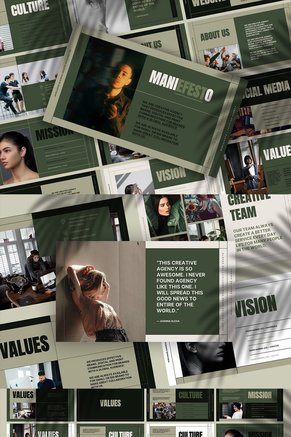 MANIEFESTO - Creative Agency PowerPoint Template