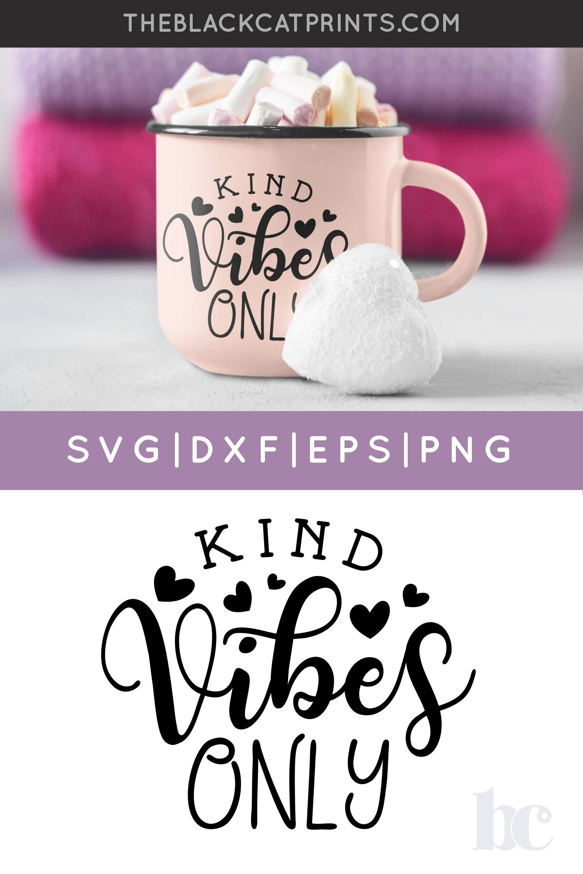 Kind Vibes Only SVG | Kind SVG | Kindness Quote SVG PNG