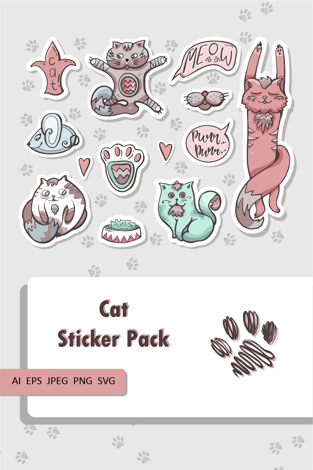 Cat Sticker Pack (1873396)