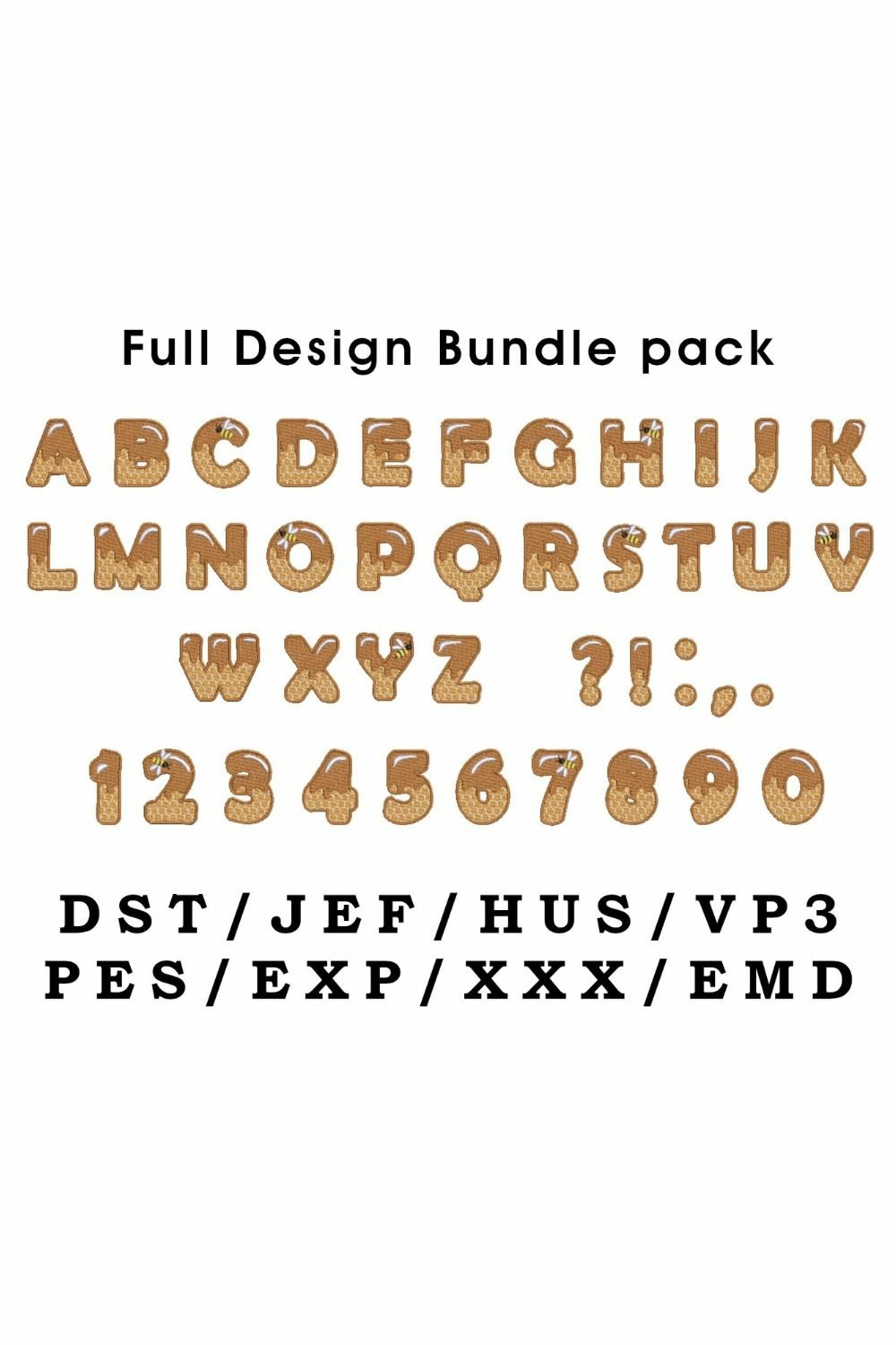 Delicious Honey Alphanumeric Set