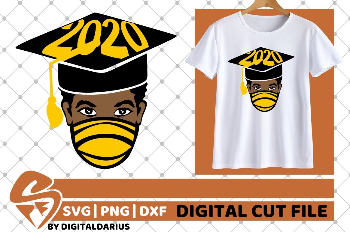 Download Afro Boy in Graduation Hat svg, Melanin, Teacher, Mask svg (576320) | Cut Files | Design Bundles