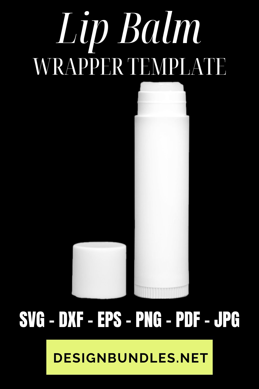 Lip Balm Label Template Sublimation PNG